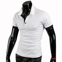 Load image into Gallery viewer, Oeak Mens  Shirt 2019 New Summer Short Sleeve Turn-over Collar Slim Tops Casual Breathable Solid Color Business Shirt