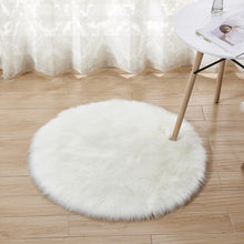 Load image into Gallery viewer, Fluffy Round Rug Carpets Living Room Solid Long Plush Area Carpet Faux Fur Sheepskin Shaggy Rugs For Home Bedroom Decorative