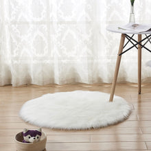 Load image into Gallery viewer, Fluffy Round Rug Carpets Living Room Solid Long Plush Area Carpet Faux Fur Sheepskin Shaggy Rugs For Home Bedroom Decorative