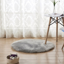 Load image into Gallery viewer, Fluffy Round Rug Carpets Living Room Solid Long Plush Area Carpet Faux Fur Sheepskin Shaggy Rugs For Home Bedroom Decorative
