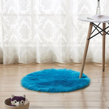 Load image into Gallery viewer, Fluffy Round Rug Carpets Living Room Solid Long Plush Area Carpet Faux Fur Sheepskin Shaggy Rugs For Home Bedroom Decorative