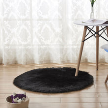 Load image into Gallery viewer, Fluffy Round Rug Carpets Living Room Solid Long Plush Area Carpet Faux Fur Sheepskin Shaggy Rugs For Home Bedroom Decorative