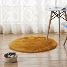 Load image into Gallery viewer, Fluffy Round Rug Carpets Living Room Solid Long Plush Area Carpet Faux Fur Sheepskin Shaggy Rugs For Home Bedroom Decorative
