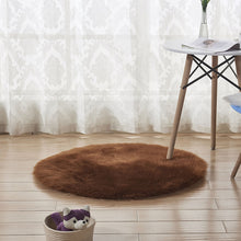 Load image into Gallery viewer, Fluffy Round Rug Carpets Living Room Solid Long Plush Area Carpet Faux Fur Sheepskin Shaggy Rugs For Home Bedroom Decorative