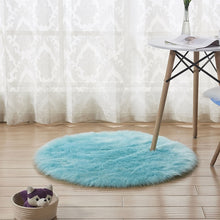 Load image into Gallery viewer, Fluffy Round Rug Carpets Living Room Solid Long Plush Area Carpet Faux Fur Sheepskin Shaggy Rugs For Home Bedroom Decorative