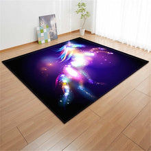 Load image into Gallery viewer, Cartoon Pink Unicorn Carpets Anti-slip Flannel Carpets Kids Play Mat Girls Room Decorative Area Rug Living Room Rug and Carpet