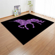 Load image into Gallery viewer, Cartoon Pink Unicorn Carpets Anti-slip Flannel Carpets Kids Play Mat Girls Room Decorative Area Rug Living Room Rug and Carpet