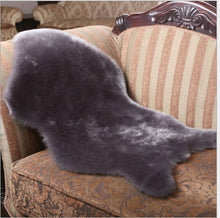 Load image into Gallery viewer, Faux Sheepskin Chair Cover Seat Pad Soft Sofa Carpet Cushion Hairy pendulum Mat Solid Color Skin Fur Fluffy Rugs Bedroom blanket