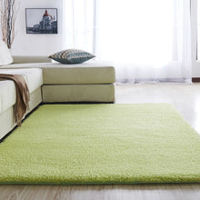Load image into Gallery viewer, European modern fluffy rectangular carpet living room bedroom balcony white pink gray non-slip polyester carpet 140cm*200cm