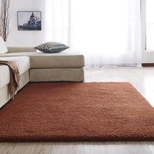 Load image into Gallery viewer, European modern fluffy rectangular carpet living room bedroom balcony white pink gray non-slip polyester carpet 140cm*200cm