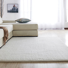Load image into Gallery viewer, European modern fluffy rectangular carpet living room bedroom balcony white pink gray non-slip polyester carpet 140cm*200cm
