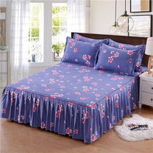 Load image into Gallery viewer, Soft Sanding Fitted Bed Sheet Cover Thicken Bedspread Twin King Queen Size Bed Skirt Wedding Bed Skirt Cover