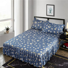 Load image into Gallery viewer, Soft Sanding Fitted Bed Sheet Cover Thicken Bedspread Twin King Queen Size Bed Skirt Wedding Bed Skirt Cover