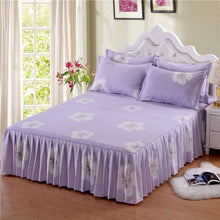 Load image into Gallery viewer, Soft Sanding Fitted Bed Sheet Cover Thicken Bedspread Twin King Queen Size Bed Skirt Wedding Bed Skirt Cover