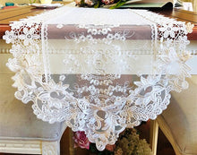 Load image into Gallery viewer, Proud Rose European Table Flag Lace Table Runner Cloth Cover Light Golden TV Cabinet Cover Towel Wedding Decorative Towel