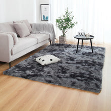 Load image into Gallery viewer, Gray Carpet Tie Dyeing Plush Soft Carpets Anti-slip Floor Mats Bedroom Water Absorption Carpet Rugs For Living Room Bedroom