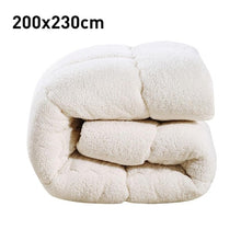 Load image into Gallery viewer, 4D Lambswool Quilt Winter Warm Wool Quilt Thicken Comforter Duvet Blanket Lamb Down Fabric Filling Home Hotel Luxury King Queen