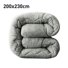 Load image into Gallery viewer, 4D Lambswool Quilt Winter Warm Wool Quilt Thicken Comforter Duvet Blanket Lamb Down Fabric Filling Home Hotel Luxury King Queen