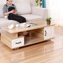 Load image into Gallery viewer, PVC Transparent Waterproof D' Water Rectangular Pad Wooden Floor Mat Computer Chair Seat Protection Plastic Soft Carpet rug