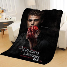 Load image into Gallery viewer, Personalized Blankets Custom Vampire Diaries Blankets Soft TR DIY Your Picture Decoration Bedroom Throw Rug Travel Blanket
