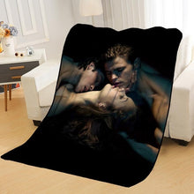 Load image into Gallery viewer, Personalized Blankets Custom Vampire Diaries Blankets Soft TR DIY Your Picture Decoration Bedroom Throw Rug Travel Blanket
