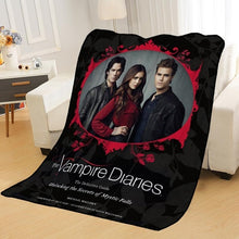 Load image into Gallery viewer, Personalized Blankets Custom Vampire Diaries Blankets Soft TR DIY Your Picture Decoration Bedroom Throw Rug Travel Blanket