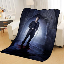 Load image into Gallery viewer, Personalized Blankets Custom Vampire Diaries Blankets Soft TR DIY Your Picture Decoration Bedroom Throw Rug Travel Blanket