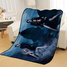 Load image into Gallery viewer, Personalized Blankets Custom Vampire Diaries Blankets Soft TR DIY Your Picture Decoration Bedroom Throw Rug Travel Blanket