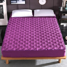 Load image into Gallery viewer, New Six Sides All Inclusive Quilted Mattress Cover Soft Fiber Topper Pad Plain Solid Color Bed Mattress Protector Anti Dust Mite
