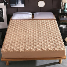Load image into Gallery viewer, New Six Sides All Inclusive Quilted Mattress Cover Soft Fiber Topper Pad Plain Solid Color Bed Mattress Protector Anti Dust Mite