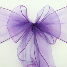 Load image into Gallery viewer, Hot Sale Organza Chair Sashes Bow Cover chair sashes tulle For Weddings Events &amp;Party Banquet Christmas Decoration mint green