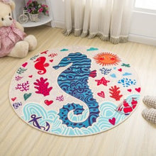 Load image into Gallery viewer, Simple Style Round Carpet Kids Rug for Bedroom Bedside Rug Tapeta Baby Crawling Mat Hallway Floor Mat Nice Carpet Kids Room