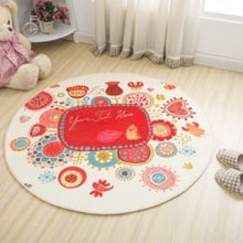 Load image into Gallery viewer, Simple Style Round Carpet Kids Rug for Bedroom Bedside Rug Tapeta Baby Crawling Mat Hallway Floor Mat Nice Carpet Kids Room