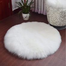 Load image into Gallery viewer, Shaggy Round Carpets Plush Carpet for living room Sofa bedroom Floor Mat kid play mat Kitchen Rugs soft Yoga Mat Home Decor
