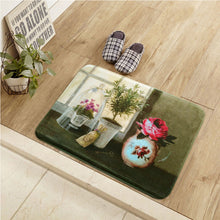 Load image into Gallery viewer, 2017 New Design American Style Retro Floor Mat Flower Print Kitchen Carpets And Rugs Anti-Slip Entrance Door Mats 40*60/50*80CM