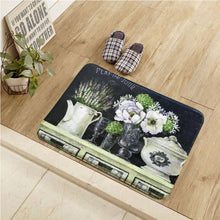 Load image into Gallery viewer, 2017 New Design American Style Retro Floor Mat Flower Print Kitchen Carpets And Rugs Anti-Slip Entrance Door Mats 40*60/50*80CM