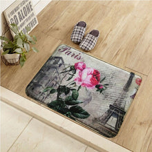 Load image into Gallery viewer, 2017 New Design American Style Retro Floor Mat Flower Print Kitchen Carpets And Rugs Anti-Slip Entrance Door Mats 40*60/50*80CM