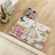 Load image into Gallery viewer, 2017 New Design American Style Retro Floor Mat Flower Print Kitchen Carpets And Rugs Anti-Slip Entrance Door Mats 40*60/50*80CM