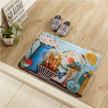 Load image into Gallery viewer, 2017 New Design American Style Retro Floor Mat Flower Print Kitchen Carpets And Rugs Anti-Slip Entrance Door Mats 40*60/50*80CM