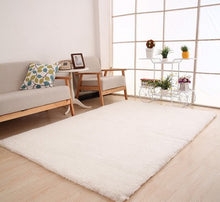 Load image into Gallery viewer, Living Room Rug Area Solid Carpet Fluffy Soft Home Decor White Plush Carpet Bedroom Carpet Kitchen Floor Mats White Rug Tapete