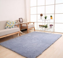Load image into Gallery viewer, Living Room Rug Area Solid Carpet Fluffy Soft Home Decor White Plush Carpet Bedroom Carpet Kitchen Floor Mats White Rug Tapete