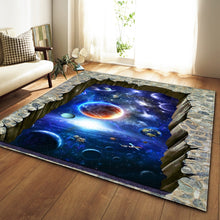 Load image into Gallery viewer, Nordic Carpets Soft Flannel 3D Printed Area Rugs Parlor Galaxy Space Mat Rugs Anti-slip Large Rug Carpet for Living Room Decor