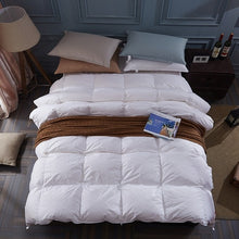 Load image into Gallery viewer, TUTUBIRD-100% white duck/goose down winter quilt comforter blanket duvet filling cotton cover twin single queen supper king size