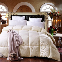 Load image into Gallery viewer, TUTUBIRD-100% white duck/goose down winter quilt comforter blanket duvet filling cotton cover twin single queen supper king size