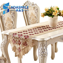 Load image into Gallery viewer, Hot Sale Lace Embroidered Floral Polyester Elegant Table Runner Dinning Table Flag Party Wedding Table Cloth
