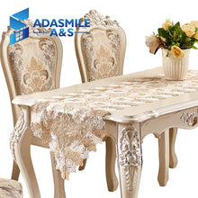 Load image into Gallery viewer, Hot Sale Lace Embroidered Floral Polyester Elegant Table Runner Dinning Table Flag Party Wedding Table Cloth