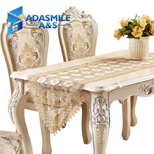 Load image into Gallery viewer, Hot Sale Lace Embroidered Floral Polyester Elegant Table Runner Dinning Table Flag Party Wedding Table Cloth