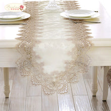 Load image into Gallery viewer, Proud Rose Lace Table Runner Table Flag Tablecloth European Rectangular Table Cloth TV Cabinet Cover Cloth Wedding Decoration