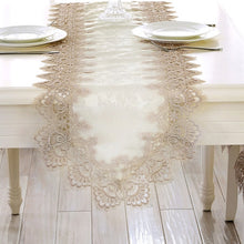 Load image into Gallery viewer, Proud Rose Lace Table Runner Table Flag Tablecloth European Rectangular Table Cloth TV Cabinet Cover Cloth Wedding Decoration
