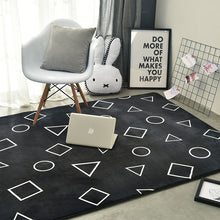 Load image into Gallery viewer, Nordic Modern Carpet Polyester Rug and Carpets for Living Room Floor Child Kids Play Mat Bedroom Bathroom Home Door Mat alfombra